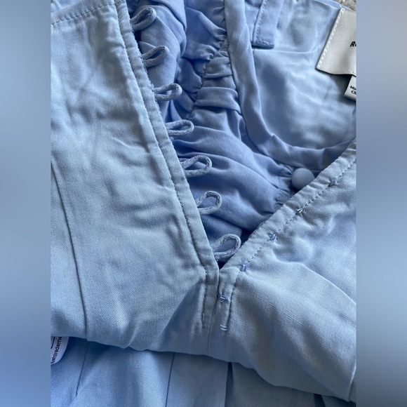 NWT Reformation Archer Top Ice Water Light Blue | US 0 UK 4 - Picture 9 of 13